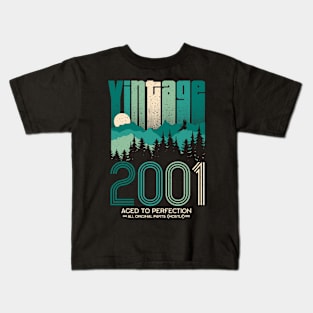 Vintage 2001 - 20. Geburtstag Zwanzig Jahre alt Kids T-Shirt